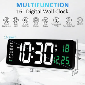 Digital LED Wall Clock | ساعة حائط رقمية LED